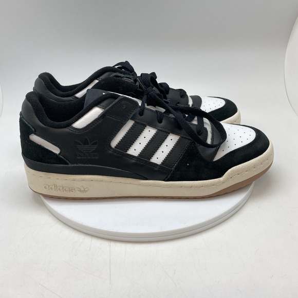 adidas Other - Adidas Sneakers Forum Low Mens 10.5 ID6857 Black White Causal Skate Shoes New